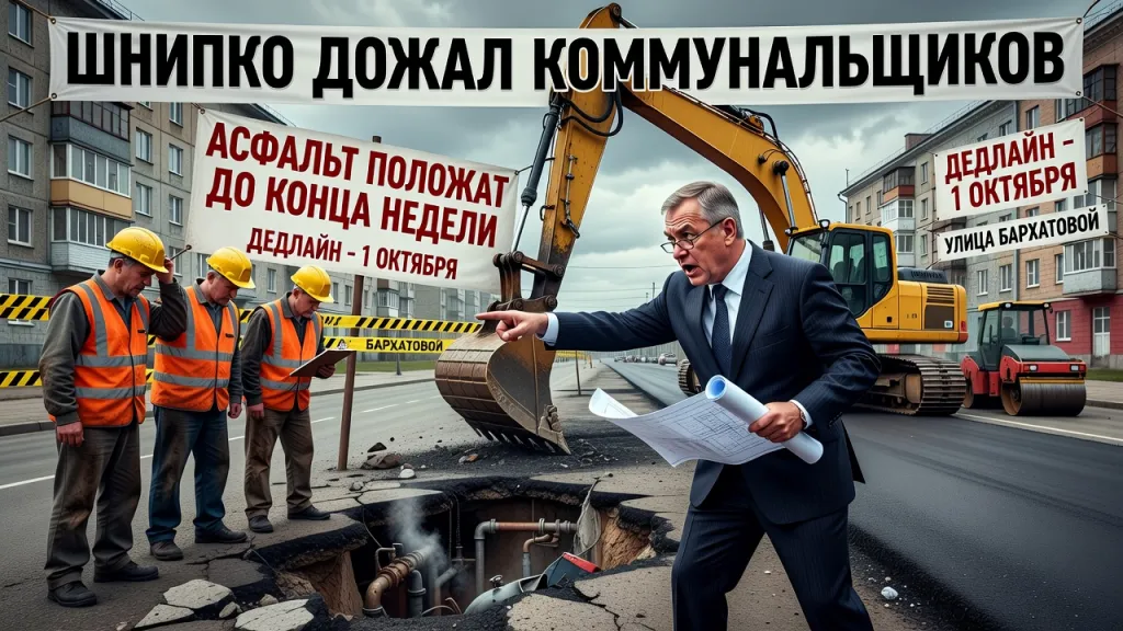 Шнипко дожал коммунальщиков. Асфальт положат до конца недели
